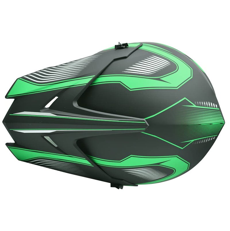 ZJHELM ATV Helmet,Youth Kids Motocross Helmet, 4 Wheeler Dirt Bike Street Riding Helmets Meeting DOT FMVSS 218 (Green, Large) - Image 4